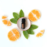dōTERRA Motivate Mischung 5ml – rosa Keramikschüssel mit Minze und Orange | doTERRA