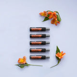 dōTERRA On Guard Schutzspray 27ml – 5er Pack als Säule mit Blumen und Orange | doTERRA