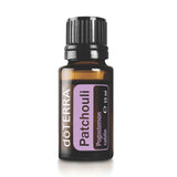doterra Patchouli aetherisches Oel 15ml Studio Flasche weisser Hintergrund | doTERRA