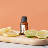 dōTERRA Purify Reinigende Mischung 15ml – Holzbrett mit Zitrone und Limette | doTERRA